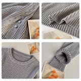 ニットトップス長袖 トップス サイドスリット | Carpe diem | 詳細画像7 