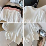 パール付き 半袖ブラウス トップス | Carpe diem | 詳細画像8