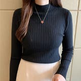 ニットトップス長袖 タートルネック ハイネック | Carpe diem | 詳細画像2 