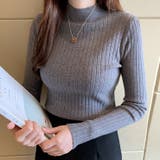 ニットトップス長袖 タートルネック ハイネック | Carpe diem | 詳細画像3 