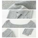 オフショルダートップス 長袖 ニットトップス | Carpe diem | 詳細画像8 