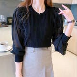 ブラック | ブラウス 長袖 プルオーバー | Carpe diem