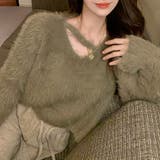 グリーン | ニット シャギーニットトップス ショート丈 | Carpe diem