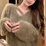 ニット シャギーニットトップス ショート丈 | Carpe diem | 詳細画像7 