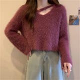 ニット シャギーニットトップス ショート丈 | Carpe diem | 詳細画像8 