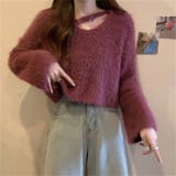 ニット シャギーニットトップス ショート丈 | Carpe diem | 詳細画像9 