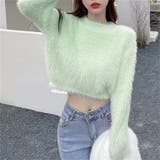 ニット シャギーニットトップス ショート丈 | Carpe diem | 詳細画像9 