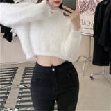 ニット シャギーニットトップス ショート丈 | Carpe diem | 詳細画像6 