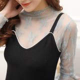 レースチュールトップス 長袖 シアートップス | Carpe diem | 詳細画像9