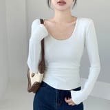 ウエストマーク ベロア 大Uネックトップス | Carpe diem | 詳細画像7