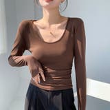 ウエストマーク ベロア 大Uネックトップス | Carpe diem | 詳細画像3