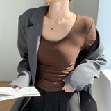 ウエストマーク ベロア 大Uネックトップス | Carpe diem | 詳細画像4