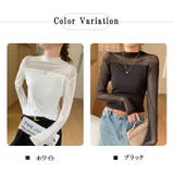 シアートップス シースルー ハイネック | Carpe diem | 詳細画像11 