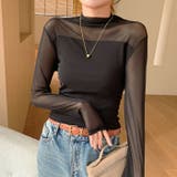 シアートップス シースルー ハイネック | Carpe diem | 詳細画像3 