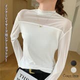 ホワイト | シアートップス シースルー ハイネック | Carpe diem