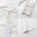 レース切替 シアーブラウス デコルテ透け感 | Carpe diem | 詳細画像7 