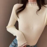 パール付きニット リブニット トップス | Carpe diem | 詳細画像7 