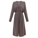 Vネックニットワンピース ウエストリボン付き ロング丈ワンピ | Carpe diem | 詳細画像12 