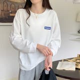 ワッフルロゴ 長袖トップス トレーナー | Carpe diem | 詳細画像1