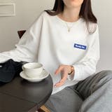 ワッフルロゴ 長袖トップス トレーナー | Carpe diem | 詳細画像2