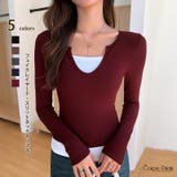 ワインレッド | レディーストップス tシャツ 長袖トップス | Carpe diem