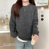 杢グレー | ミックスカラー 長袖 厚手ニット | Carpe diem
