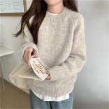 ミックスカラー 長袖 厚手ニット | Carpe diem | 詳細画像6 