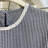 ギンガムチェック レーストリム シャツブラウス | Carpe diem | 詳細画像9 