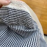 ギンガムチェック レーストリム シャツブラウス | Carpe diem | 詳細画像10 