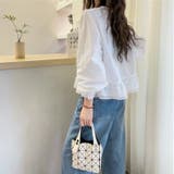 ギンガムチェック レーストリム シャツブラウス | Carpe diem | 詳細画像8 