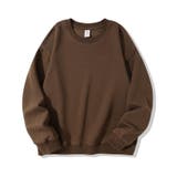 ブラウン | 裏起毛トレーナー 無地トレーナー 秋冬トップス | Carpe diem