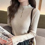 ビジュー付きニット トップス リブニット | Carpe diem | 詳細画像3