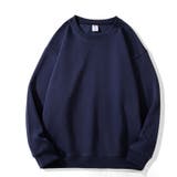 ネイビー | 無地トレーナー 秋冬トップス 体型カバー | Carpe diem