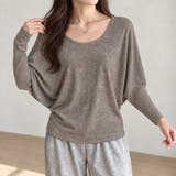 モカグレージュ | トップス 細リブドルマンスリーブカットソー 長袖 | Carpe Diem