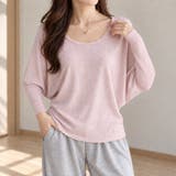 ピンク | トップス 細リブドルマンスリーブカットソー 長袖 | Carpe Diem