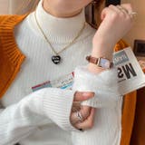 裏起毛ニットトップス 厚手ニット リブニット | Carpe diem | 詳細画像5 