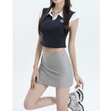 スリット入りキュロットスカート 露出防止 ミニスカート風 | Carpe diem | 詳細画像7 