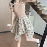 腰巻きシャツ風チェック柄 ミニスカート ショートパンツ付き | Carpe diem | 詳細画像9 