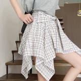 腰巻きシャツ風チェック柄 ミニスカート ショートパンツ付き | Carpe diem | 詳細画像2 