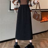 裏起毛スカート コーデュロイスカート バックスリット秋冬 | Carpe diem | 詳細画像1