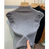 ボリューム袖 サマーニットトップス ハイネックニット | Carpe diem | 詳細画像10