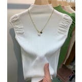 ボリューム袖 サマーニットトップス ハイネックニット | Carpe diem | 詳細画像13