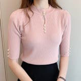 ピンク | ニット トップス 半袖 | Carpe diem