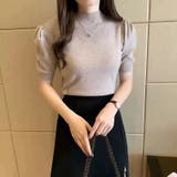 サマーニット トップス パフショルダーニット | Carpe diem | 詳細画像5