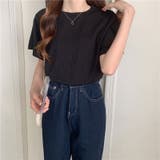 リブ編みTシャツ カットソー Ｔシャツ | Carpe diem | 詳細画像11 