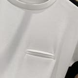 無地Tシャツポケット フェイクポケット付きTシャツ バックライン | Carpe diem | 詳細画像10