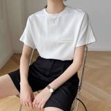 無地Tシャツポケット フェイクポケット付きTシャツ バックライン | Carpe diem | 詳細画像2
