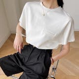 無地Tシャツポケット フェイクポケット付きTシャツ バックライン | Carpe diem | 詳細画像3