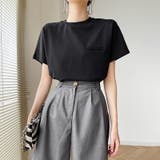 無地Tシャツポケット フェイクポケット付きTシャツ バックライン | Carpe diem | 詳細画像5