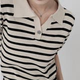 ポロシャツ半袖 トップス ボーダートップス | Carpe diem | 詳細画像6 